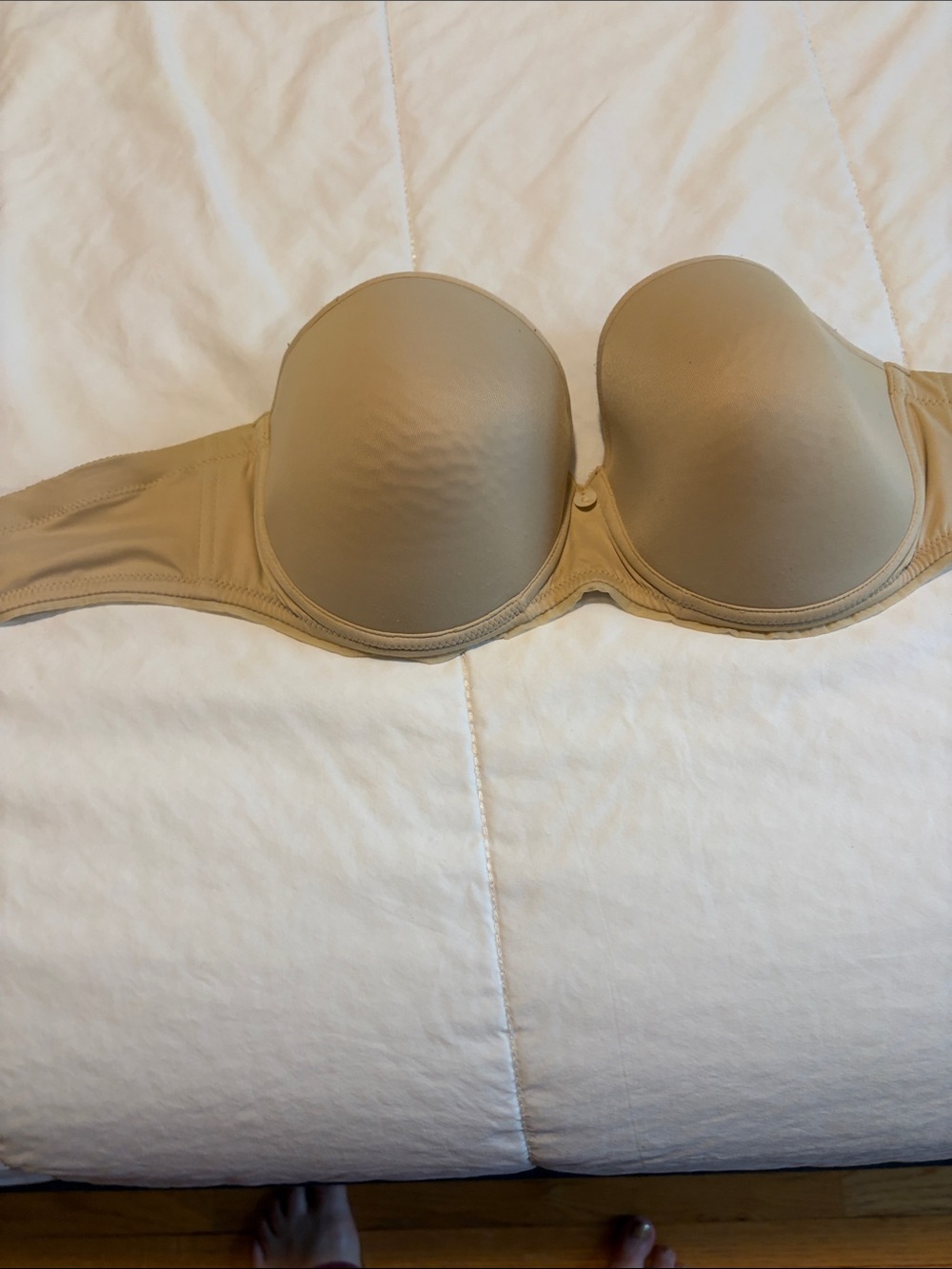 Chantelle Beige Strapless push-up bra 34DD